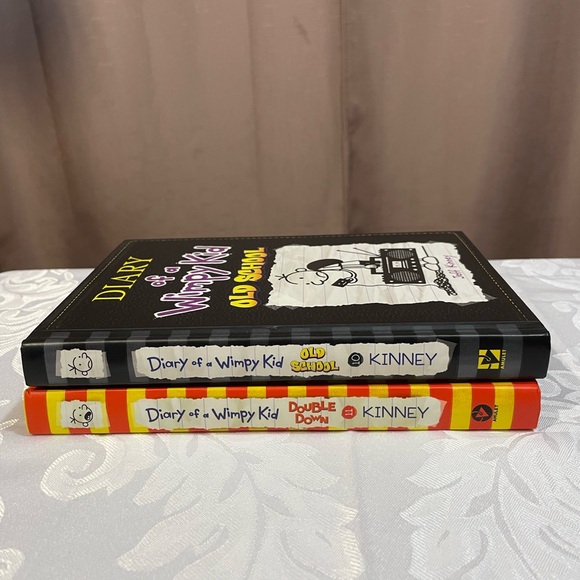 Diary of a Wimpy Kid Book Set 10 & 11- Old School & Double Down EUC - Picture 3 of 6
